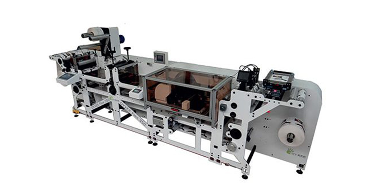 Soluzione di finitura per etichette | Dyxee Flex 350 | Omegher Srl, produzione e vendita macchinari da stampa